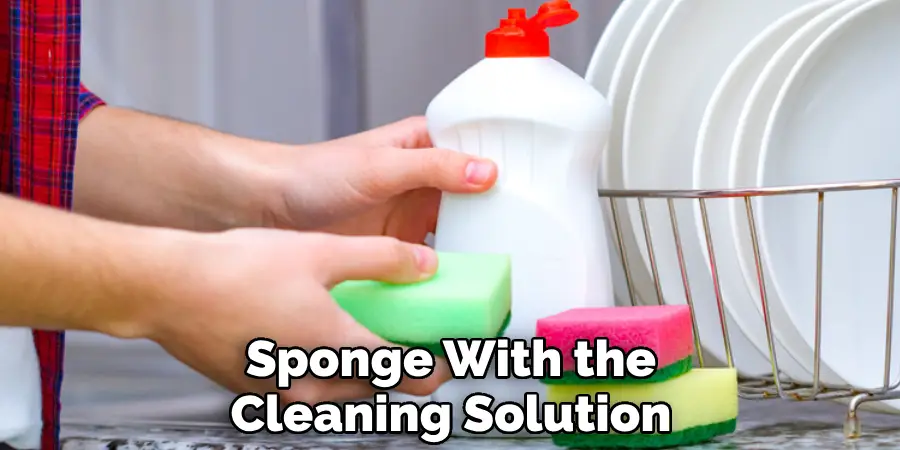 Sponge With the Cleaning Solution