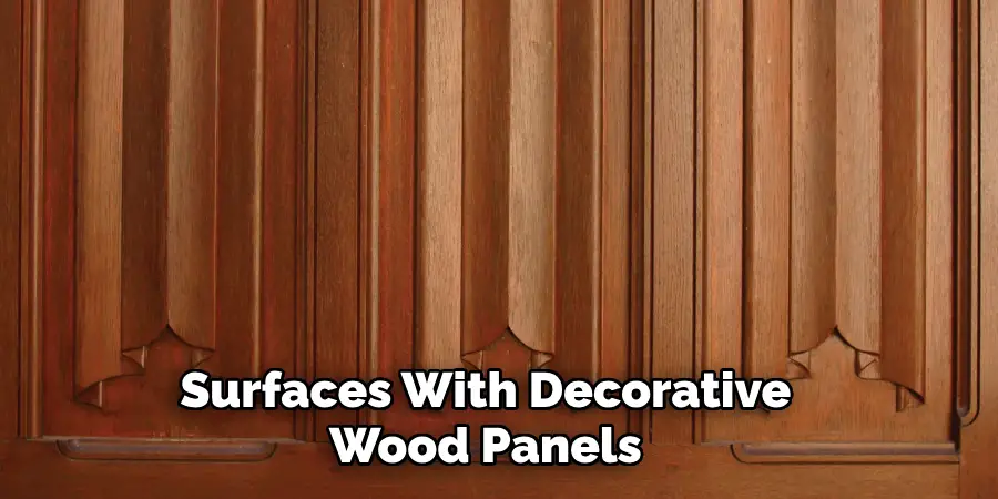 Surfaces With Decorative Wood Panels