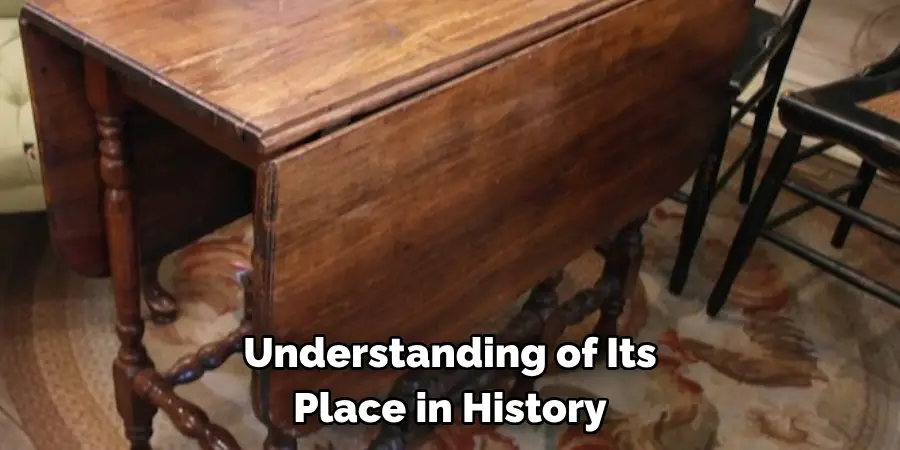 Understanding of Its Place in History