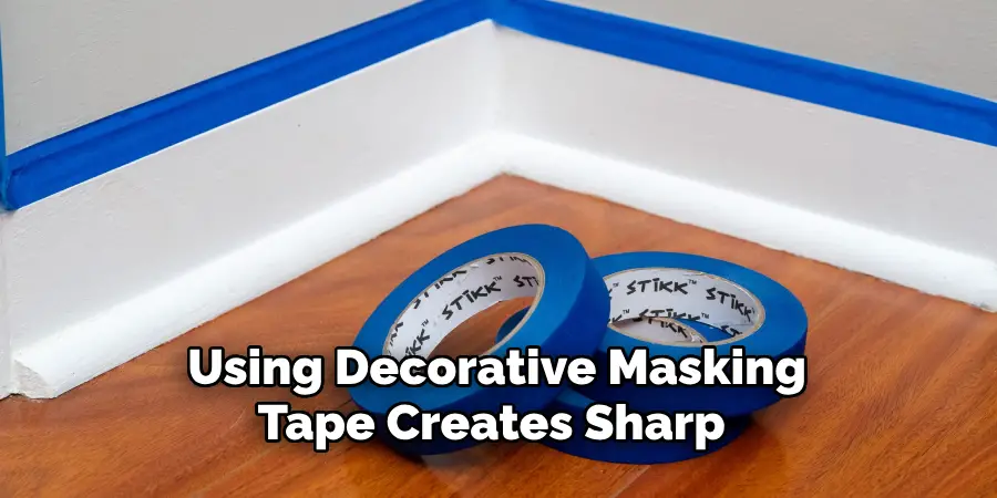 Using Decorative Masking Tape Creates Sharp