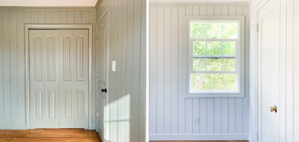 How to Paint Paneling to Look Like Shiplap
