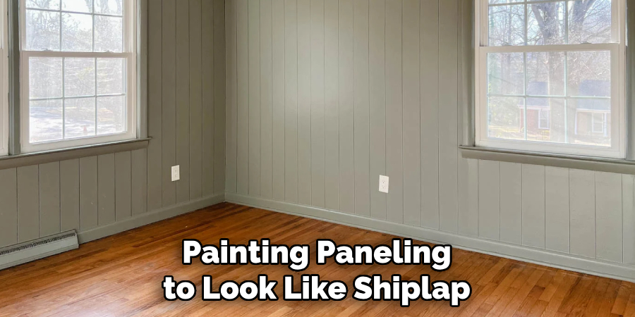 Painting Paneling to Look Like Shiplap