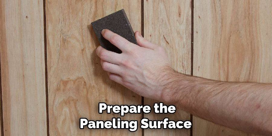 Prepare the Paneling Surface