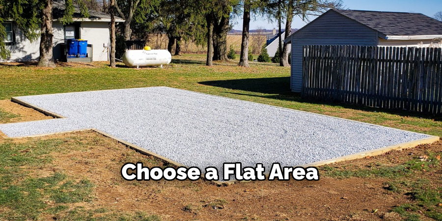 Choose a Flat Area