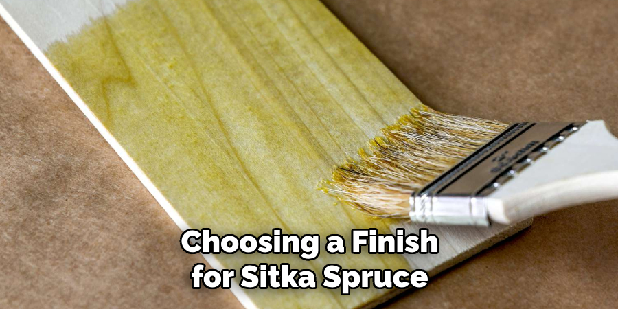 Choosing a Finish for Sitka Spruce