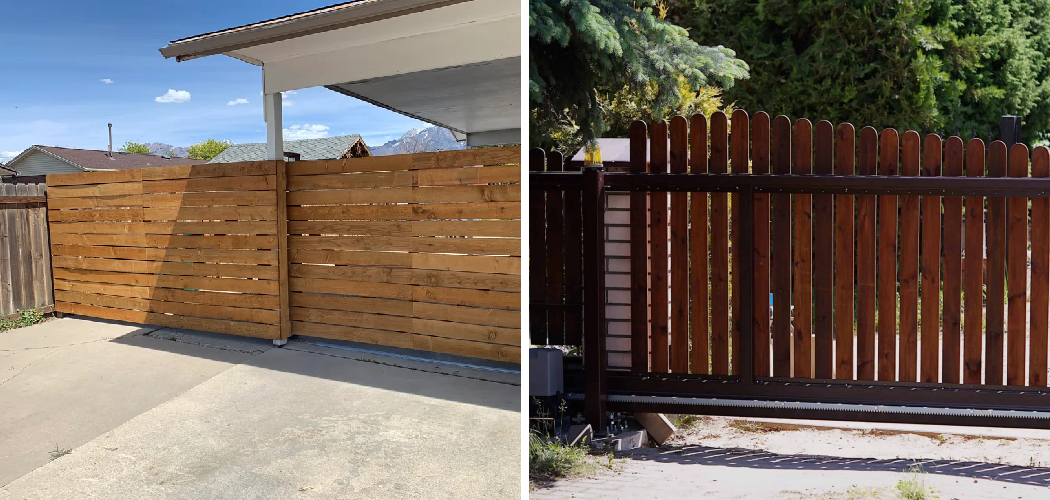 How to Build a Rolling Fence Gate