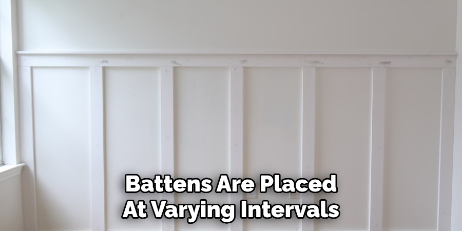 Battens Are Placed
At Varying Intervals