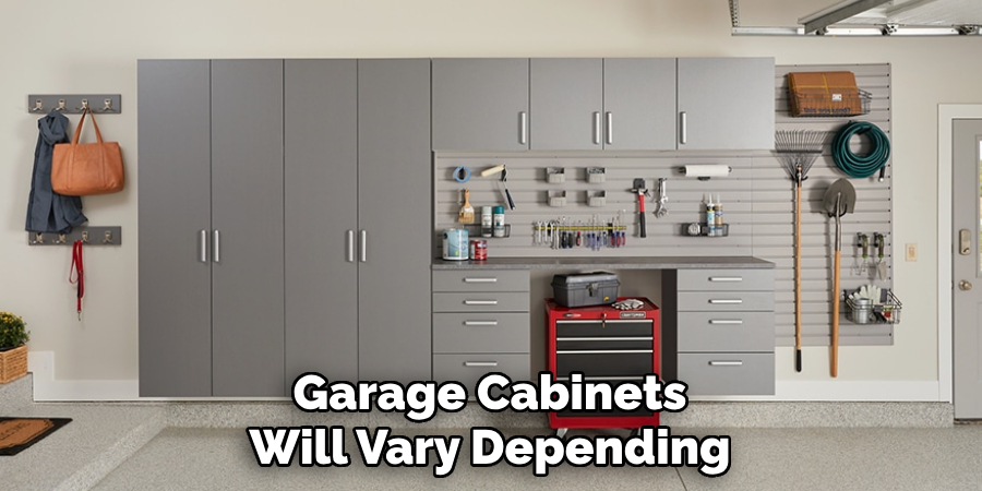 Garage Cabinets
Will Vary Depending