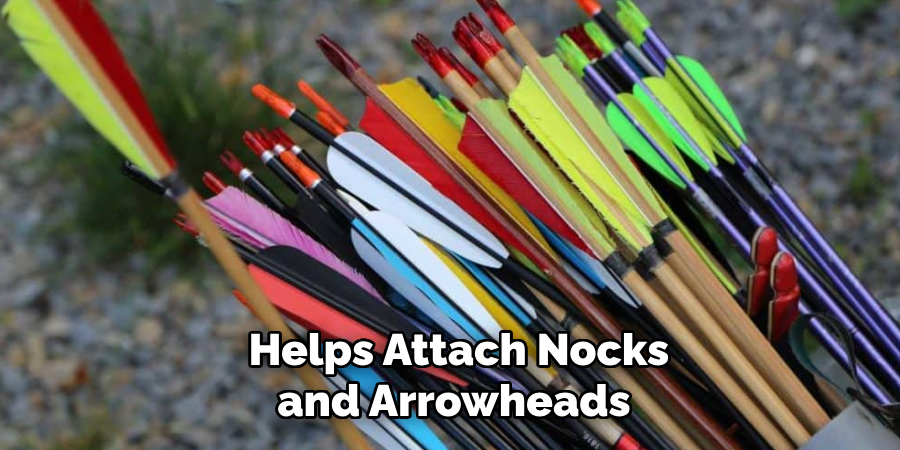 Helps Attach Nocks and Arrowheads