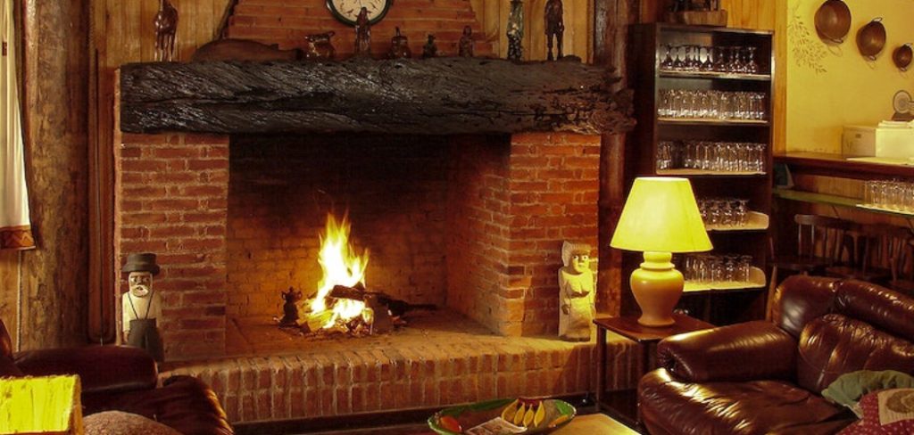 How to Hang a Wood Mantel on a Brick Fireplace