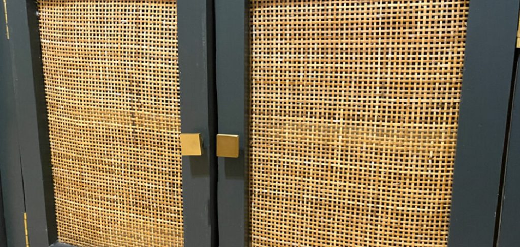 How to Put Rattan on Cabinet Door