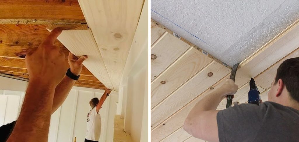 How to Remove Wood Paneling From Ceiling