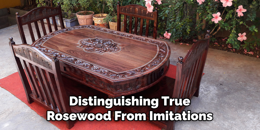 Distinguishing True Rosewood From Imitations