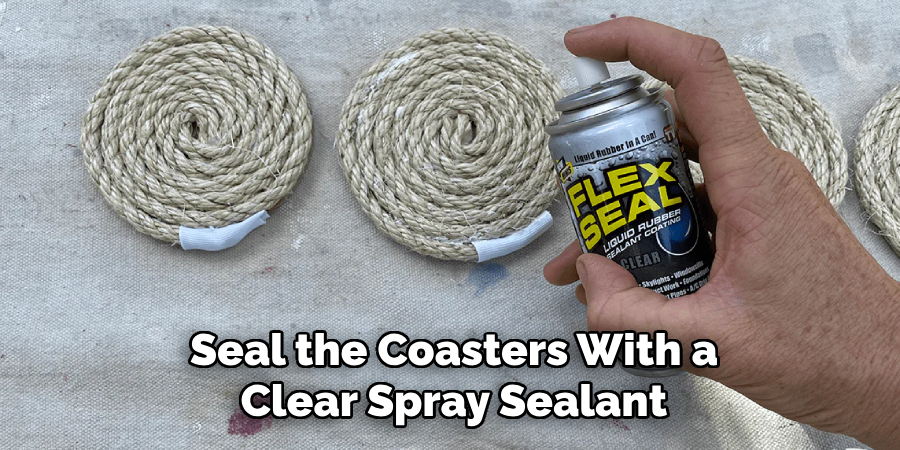 Seal the Coasters With a Clear Spray Sealant