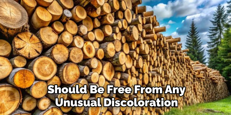 Should Be Free From Any Unusual Discoloration