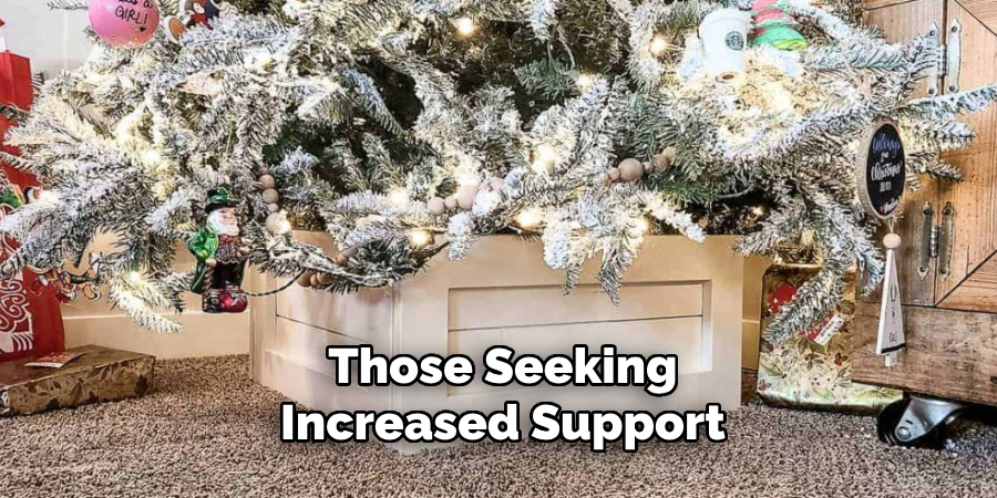 Those Seeking
Increased Support