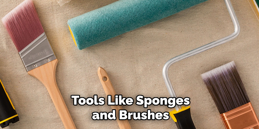 Tools Like Sponges and Brushes