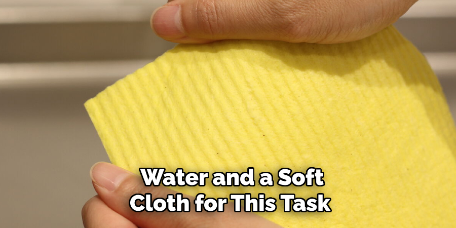 Water and a Soft Cloth for This Task