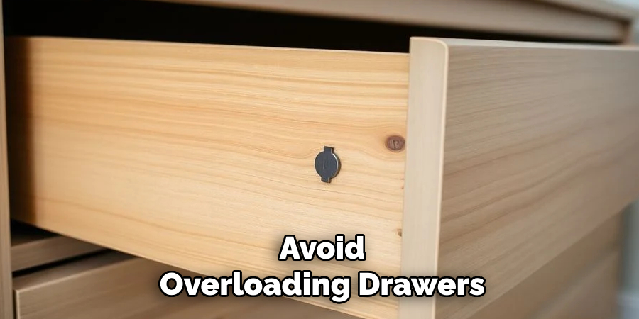 Avoid
Overloading Drawers