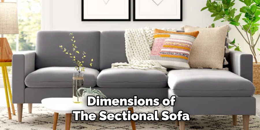 Dimensions of
The Sectional Sofa