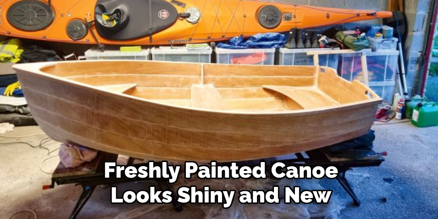 Freshly Painted Canoe
Looks Shiny and New