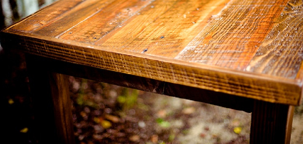 How to Clean Wood Outdoor Furniture