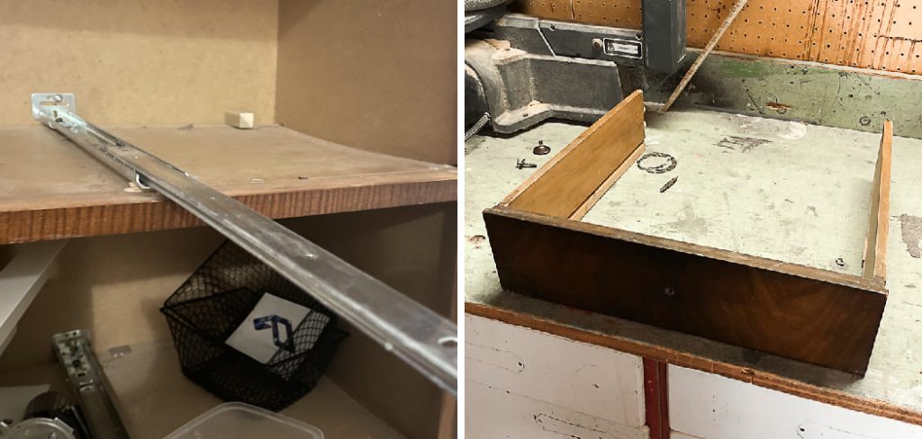 How to Fix Dresser Drawer Track