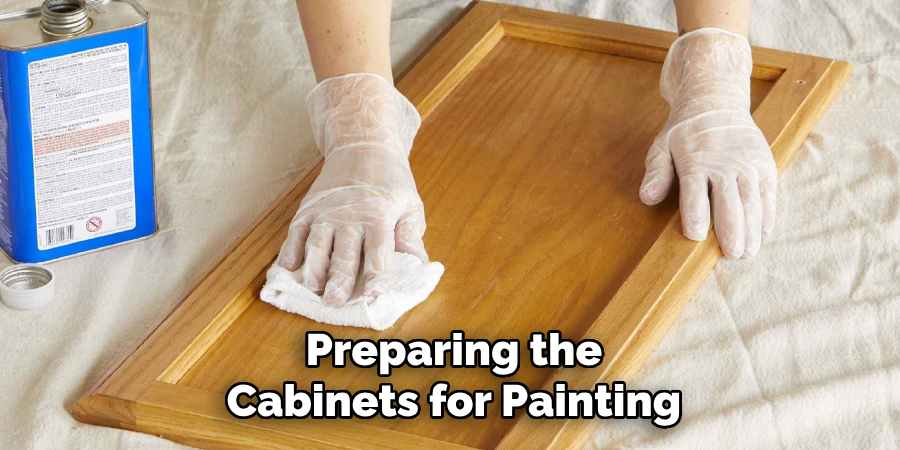 Preparing the Cabinets for Painting