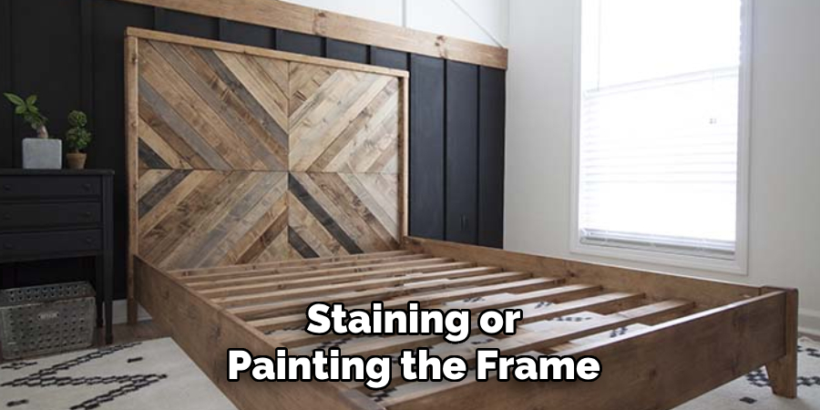 Staining or Painting the Frame