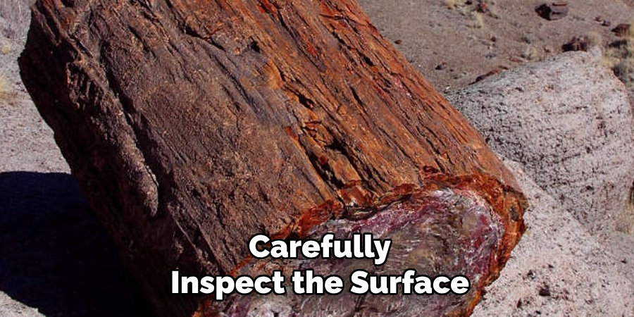 Carefully
Inspect the Surface