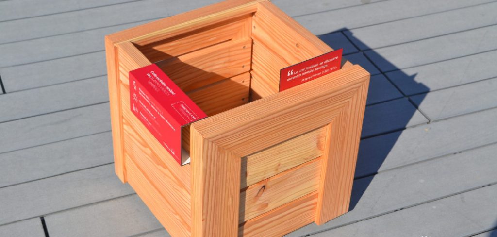 How to Stain a Wood Planter Box